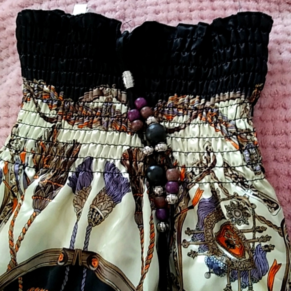 Ocean Breeze Skirt/Dress. Size XL. Color Black with Opulence Design. As-Is.